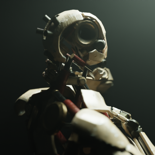 humanoid robot (cyborg) (rigged) | Fab