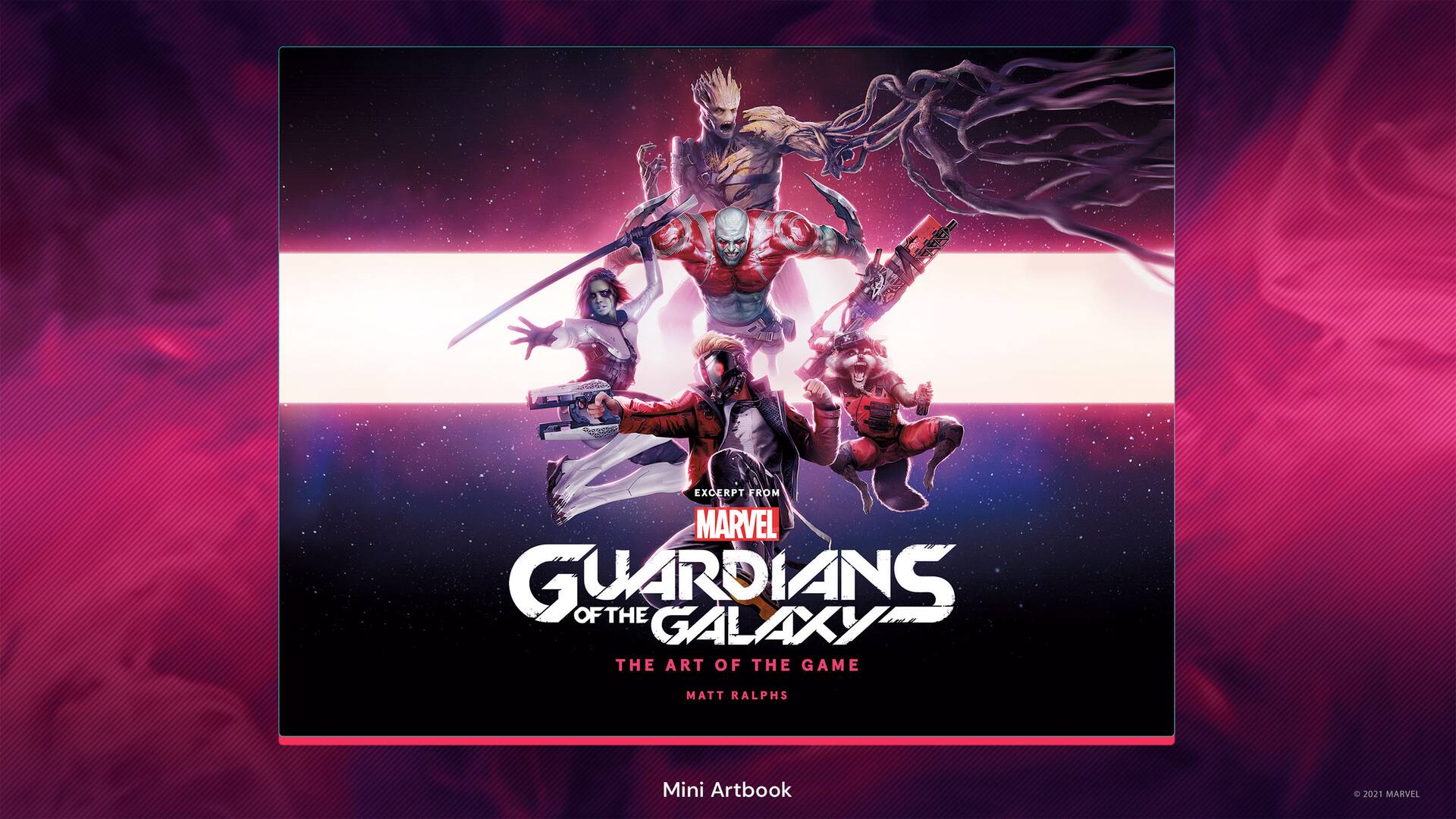 Marvel's Guardians of the Galaxy: The Art of the Game Mini Artbook