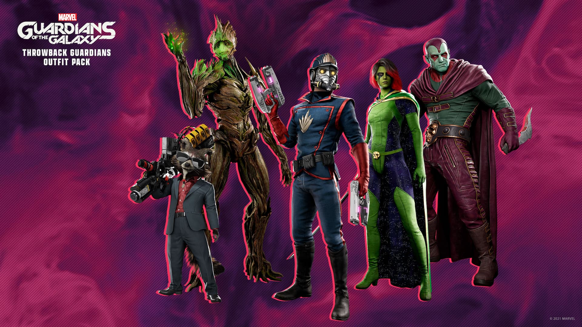 Marvel's Guardians of the Galaxy: Throwback Guardians Outfit Pack