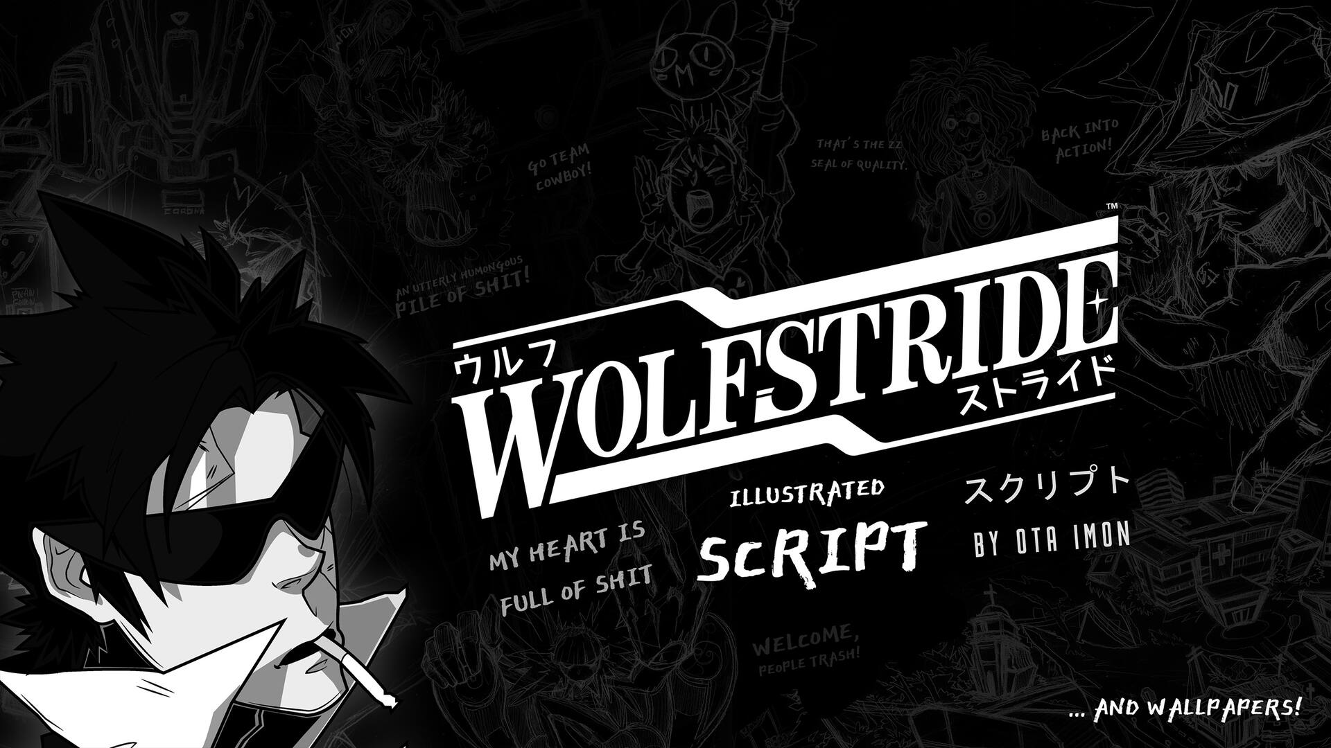 Wolfstride Illustrated Script + Wallpapers