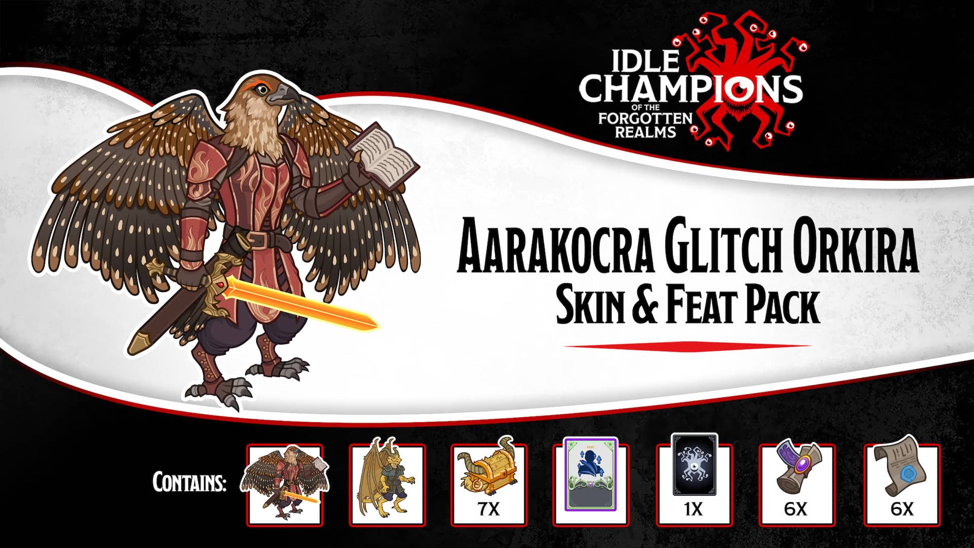 Aarakocra Glitch Orkira Skin & Feat Pack