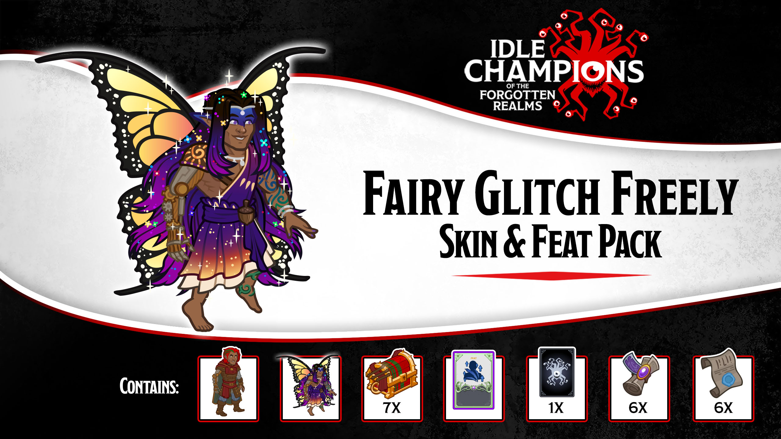 Fairy Glitch Freely Skin & Feat Pack