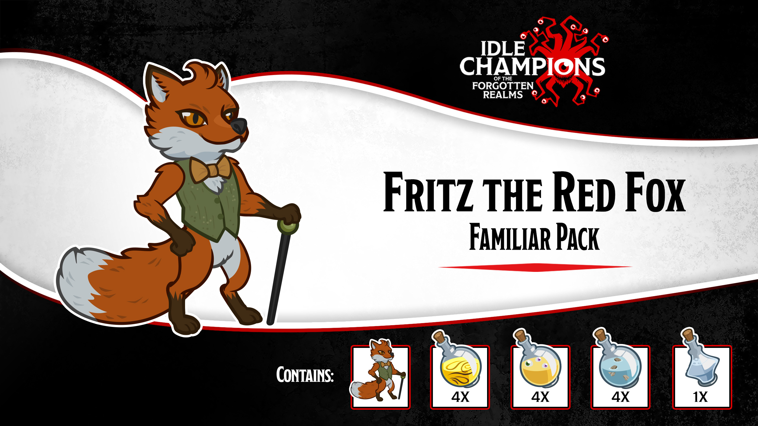 Fritz the Red Fox Familiar Pack