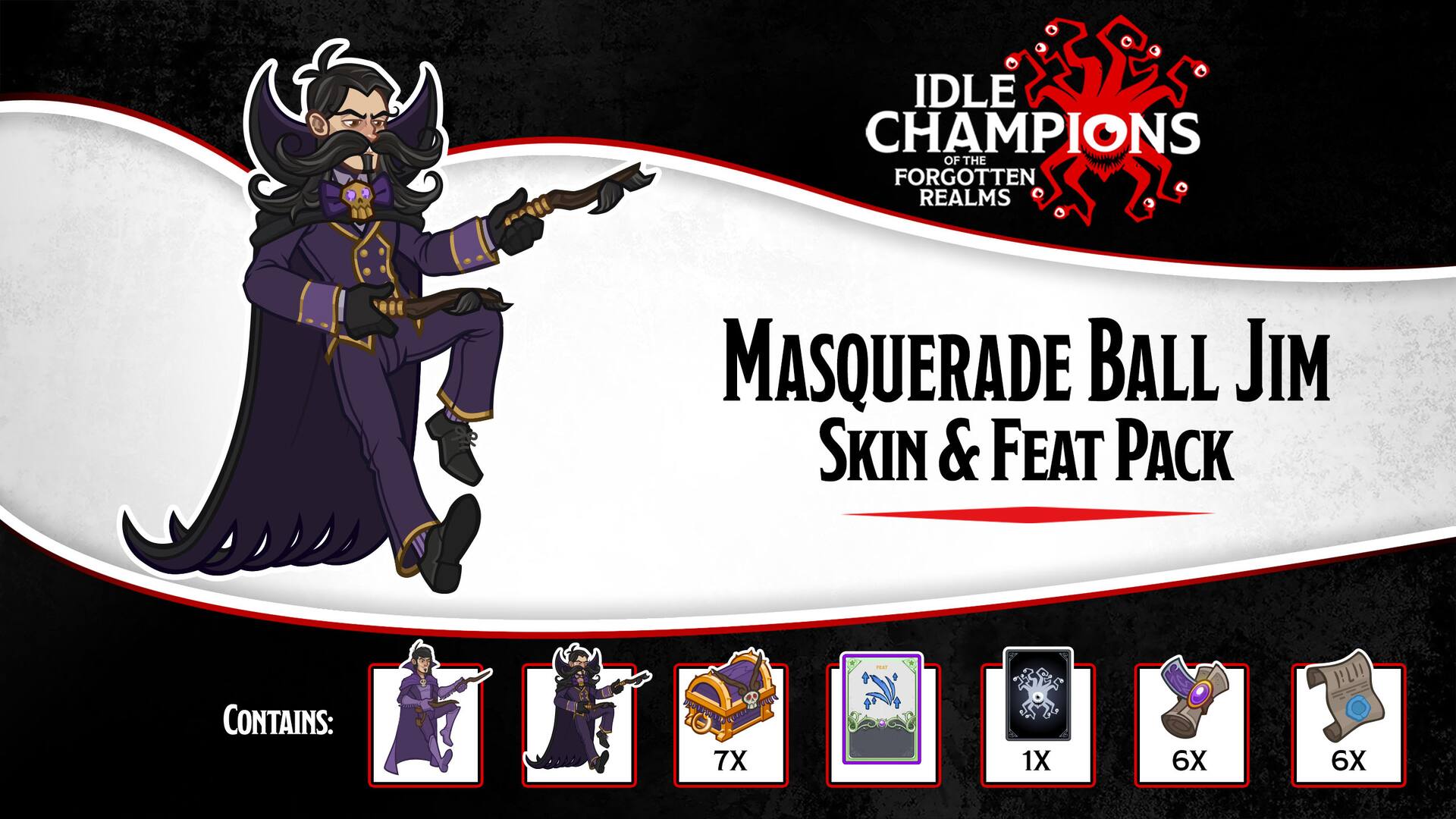 Masquerade Ball Jim Skin & Feat Pack