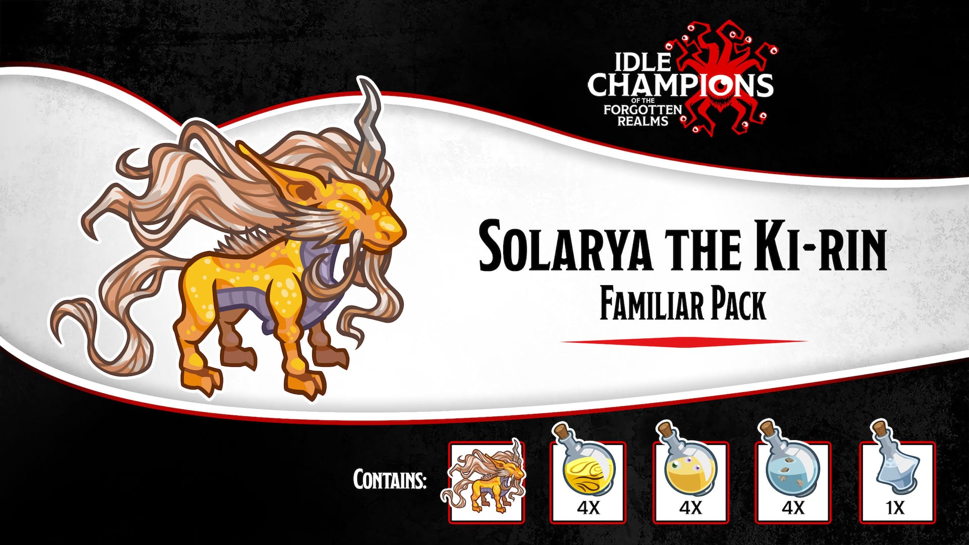 Solarya the Ki-rin Familiar Pack