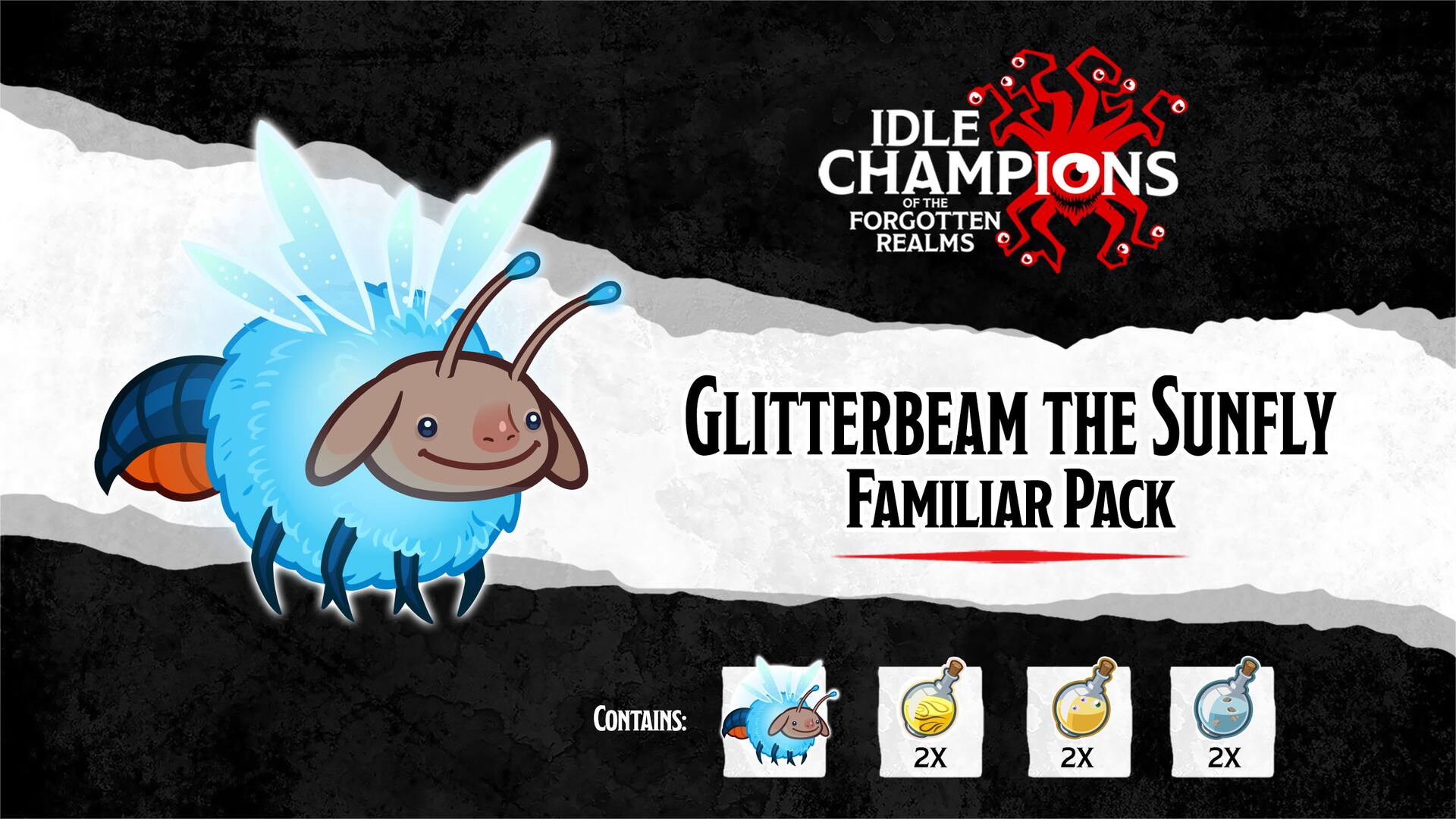 Glitterbeam the Sunfly Familiar Pack