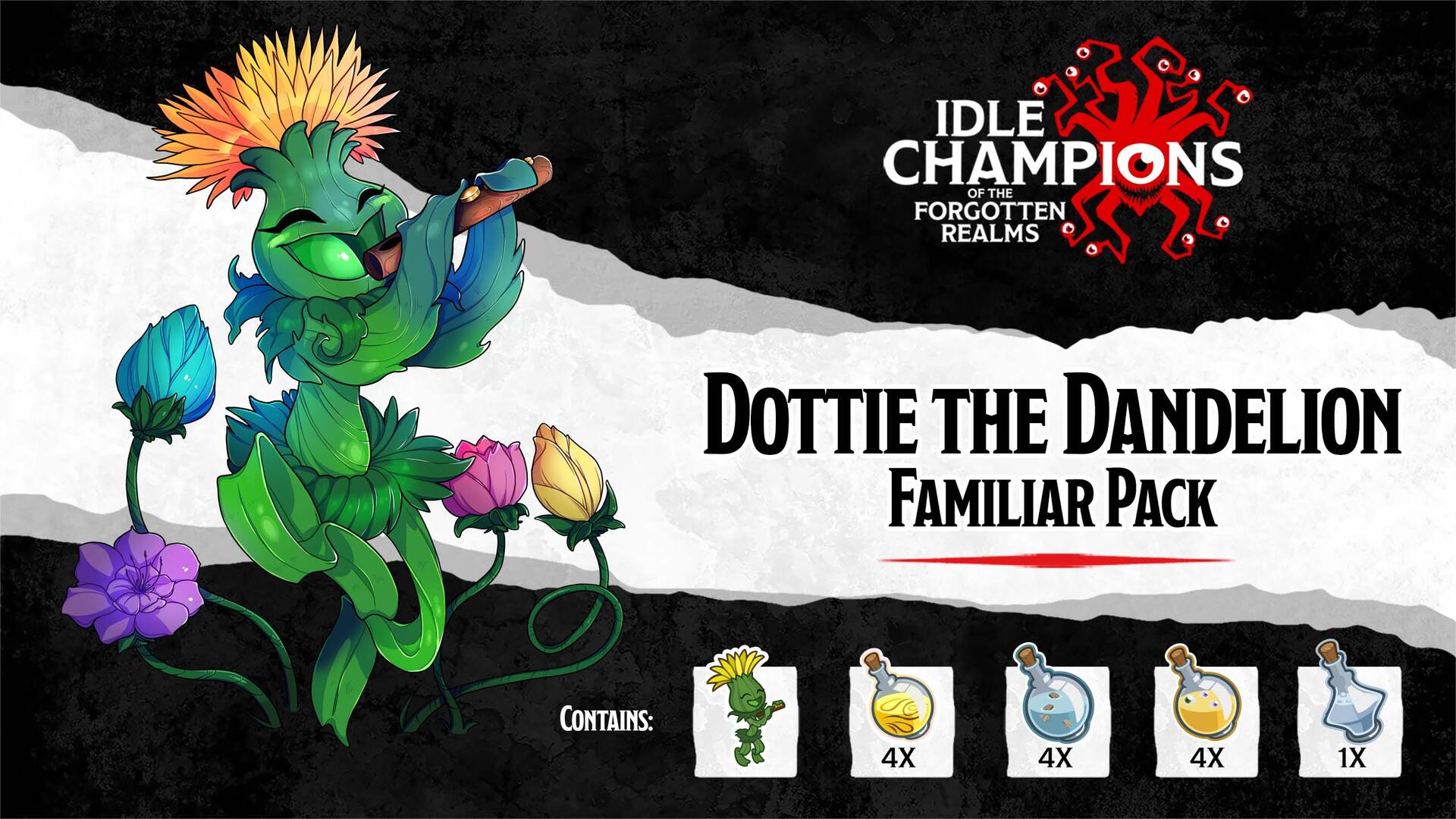 Dottie the Dandelion Familiar Pack