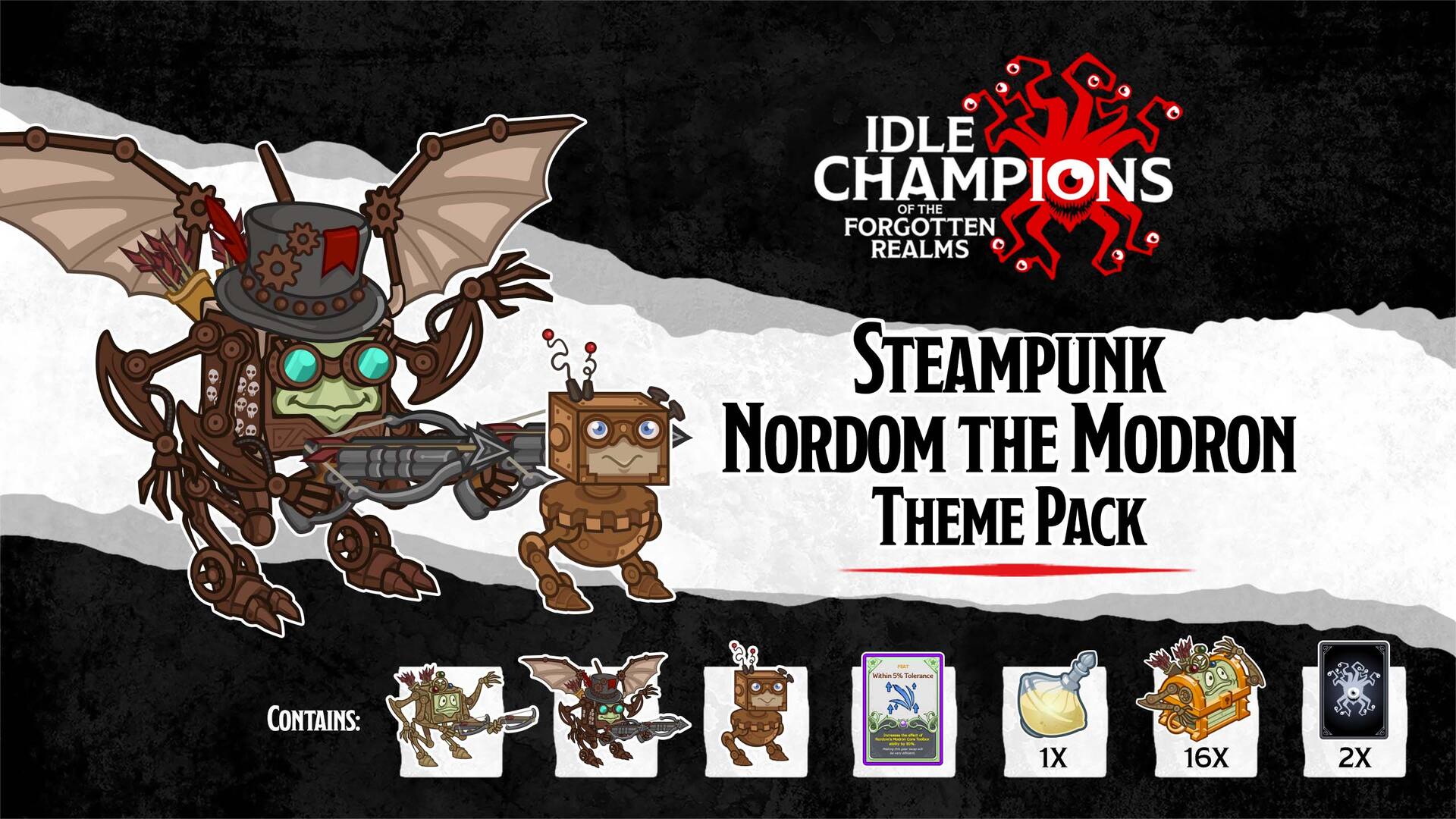 Steampunk Nordom the Modron Theme Pack
