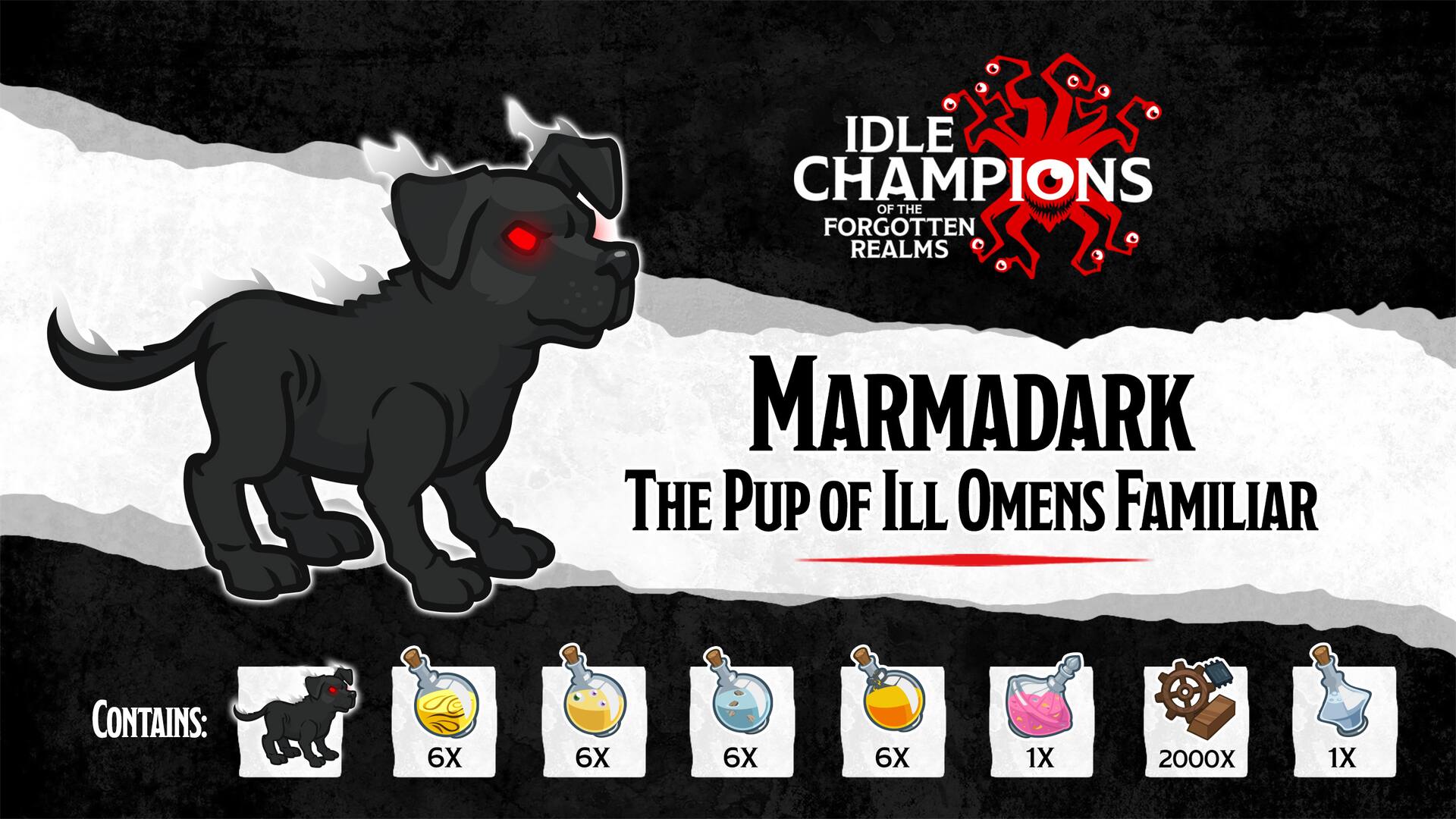 Marmadark the Pup of Ill Omens Familiar Pack