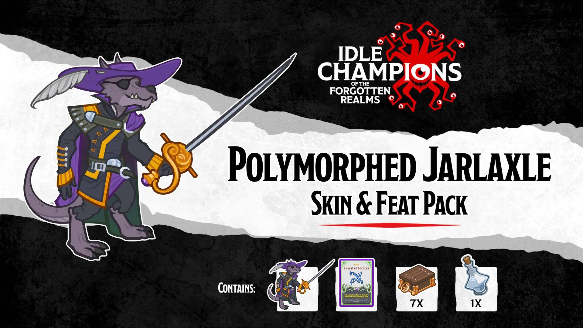 Polymorphed Jarlaxle Skin & Feat Pack