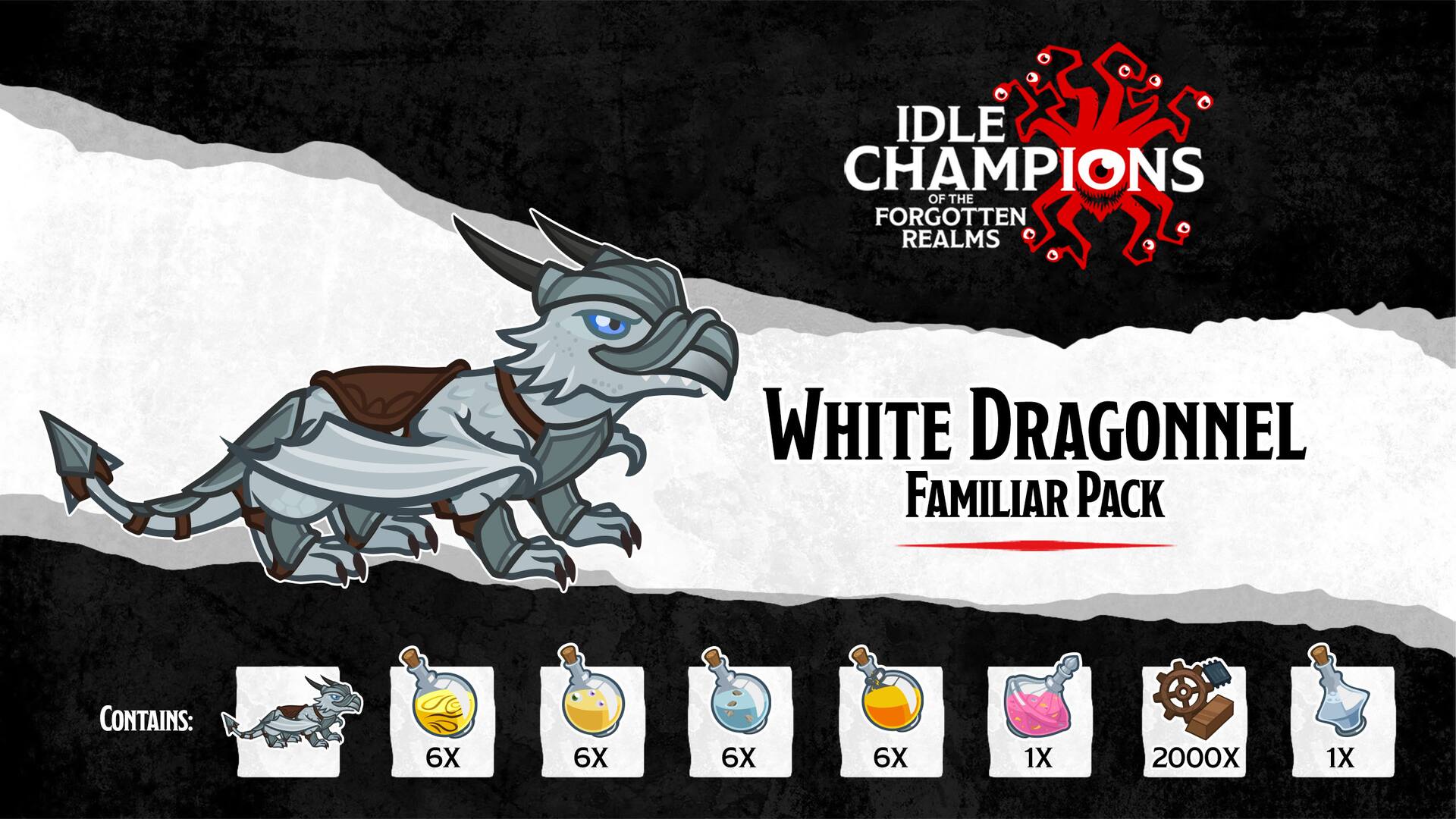 White Dragonnel Familiar Pack