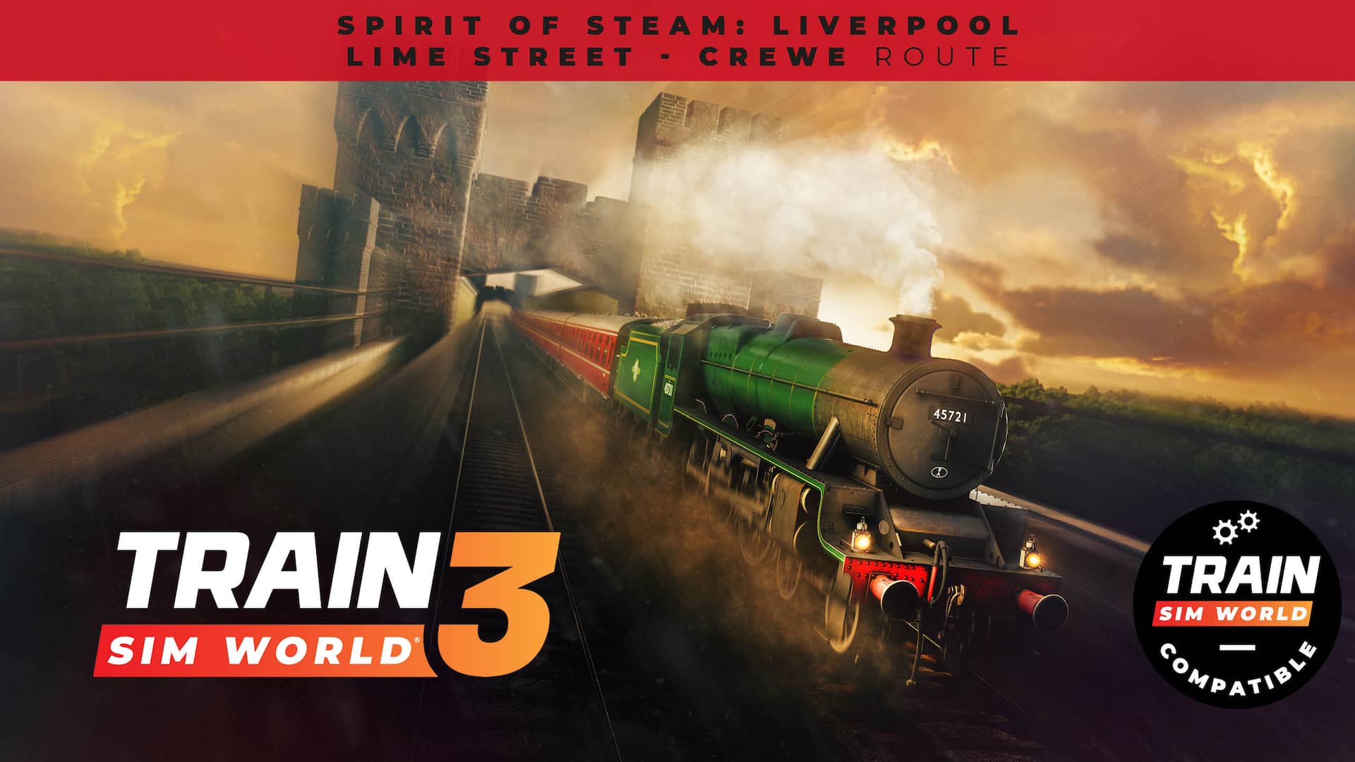 Train Sim World® 4 Compatible: Spirit of Steam: Liverpool Lime Street - Crewe