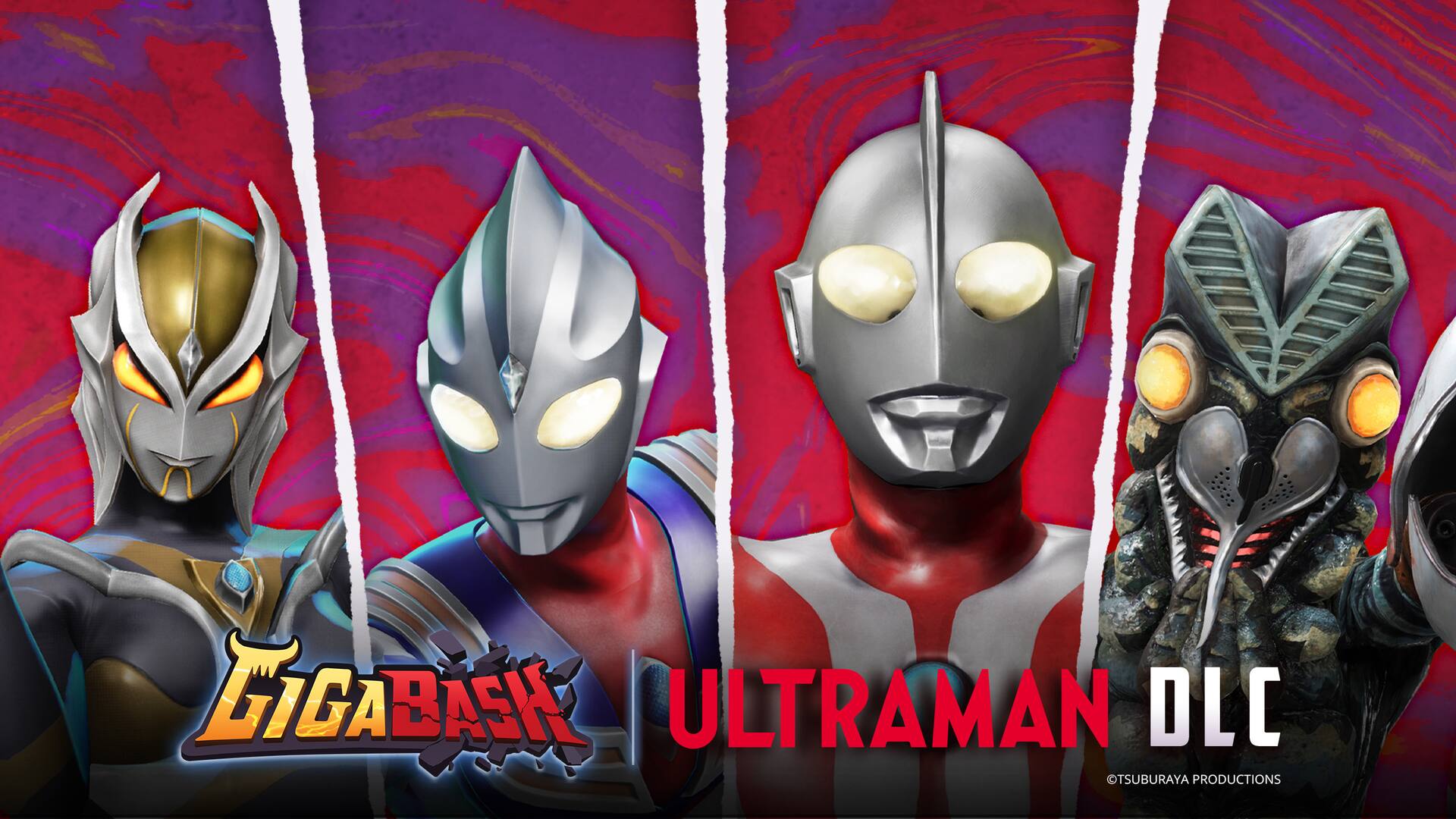 GigaBash - Ultraman 4 Characters Pack