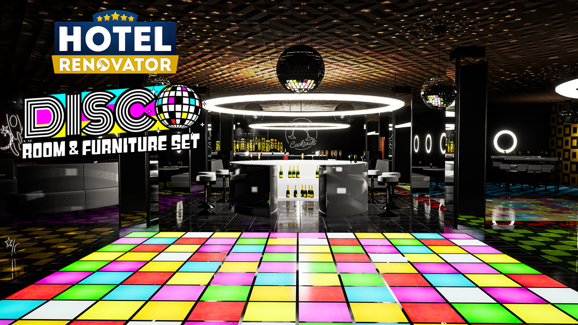 Hotel Renovator - Disco Room & Furniture Set