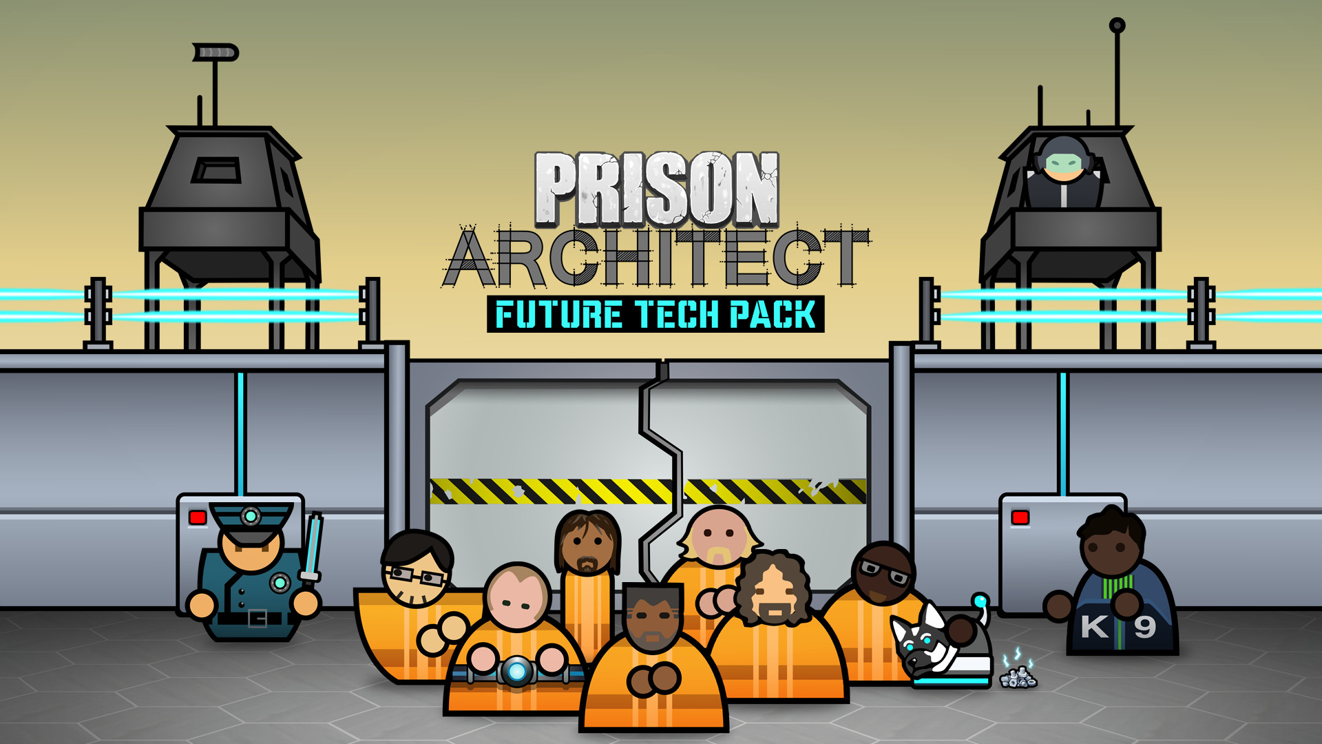 9. "Prison Architect" challenge: Create a prison with only inmates with blue hair - wide 7