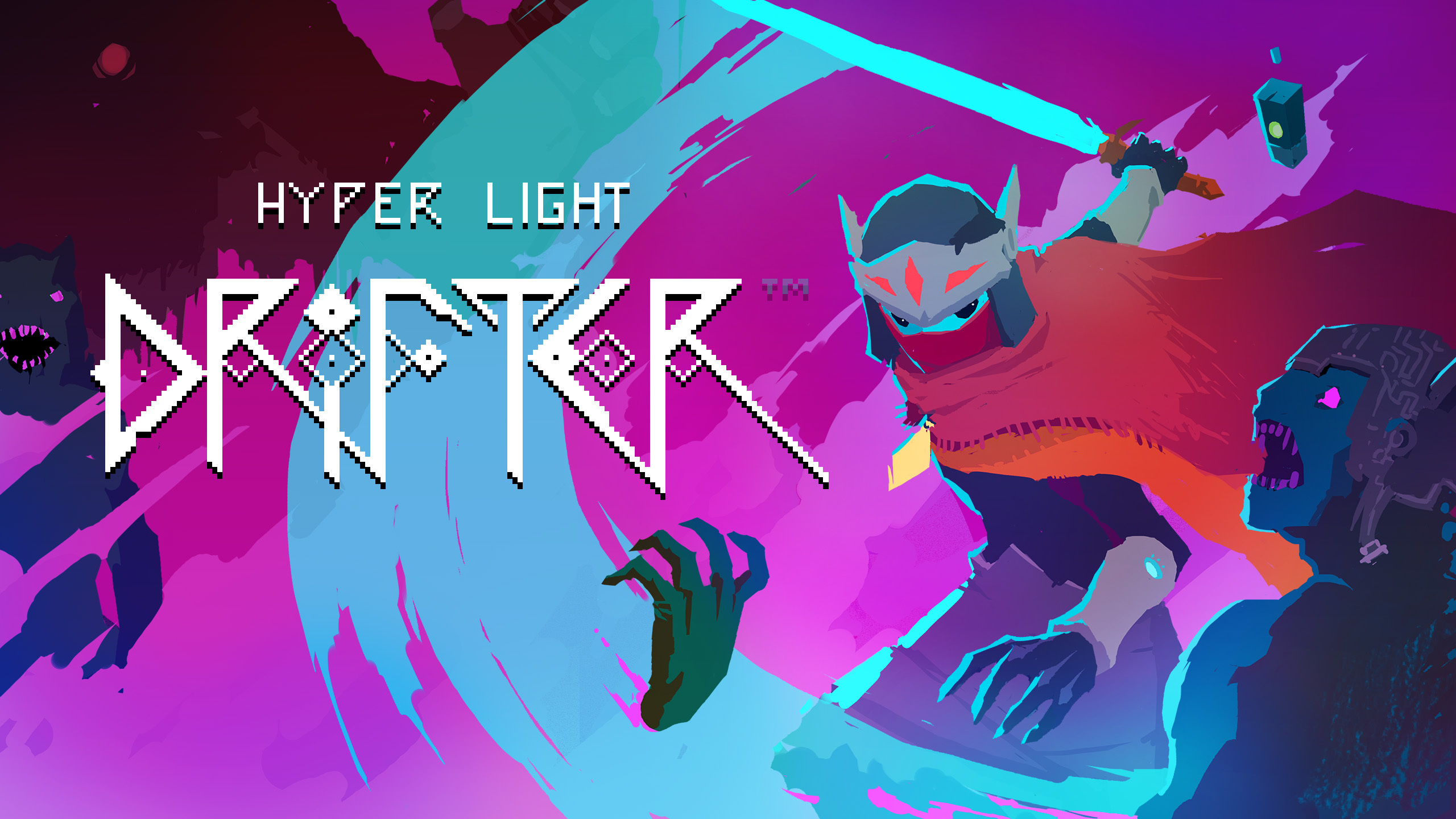 Hyper lighter. Hyper Light Drifter ps4. Hyper Light Drifter призыватель. Hyper Light Drifter заставка. Hyper Light Drifter надпись.