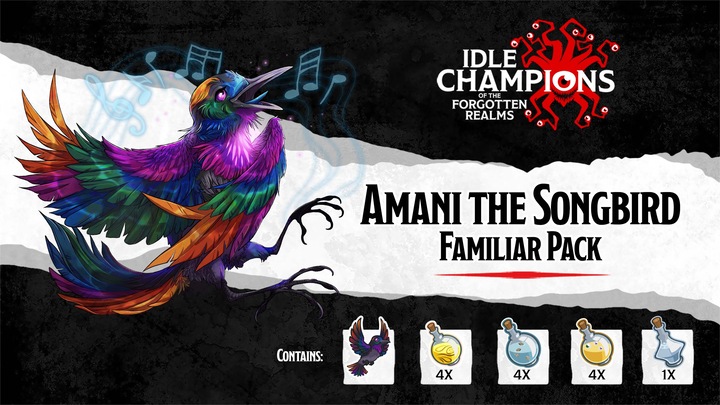 Amani the Songbird Familiar Pack