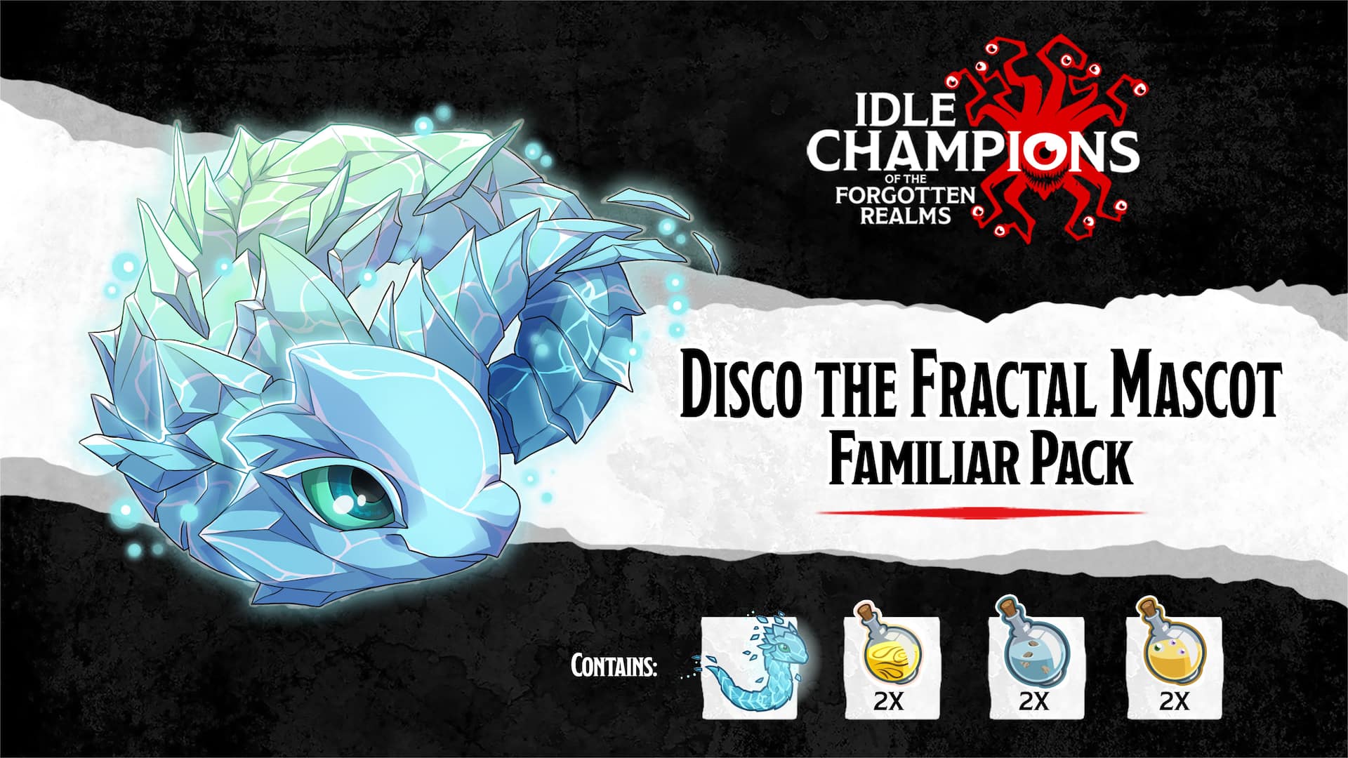 Disco the Fractal Mascot Familiar Pack