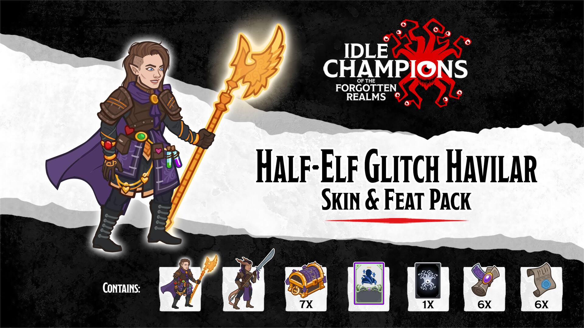 Half-Elf Glitch Havilar Skin & Feat Pack