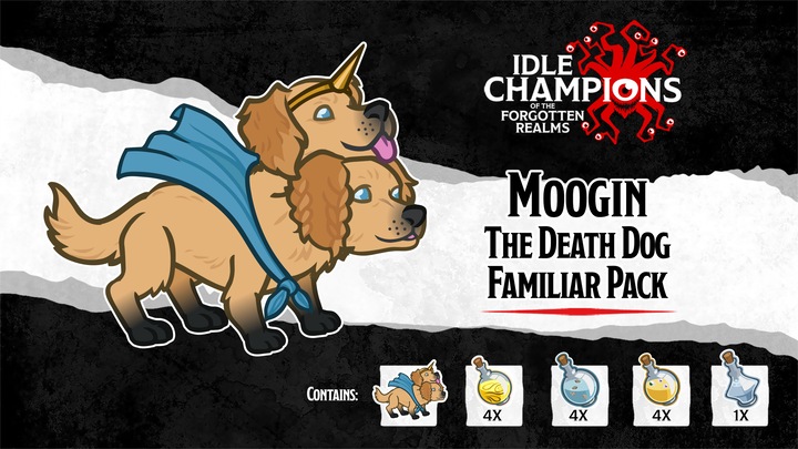 Moogin the Death Dog Familiar Pack