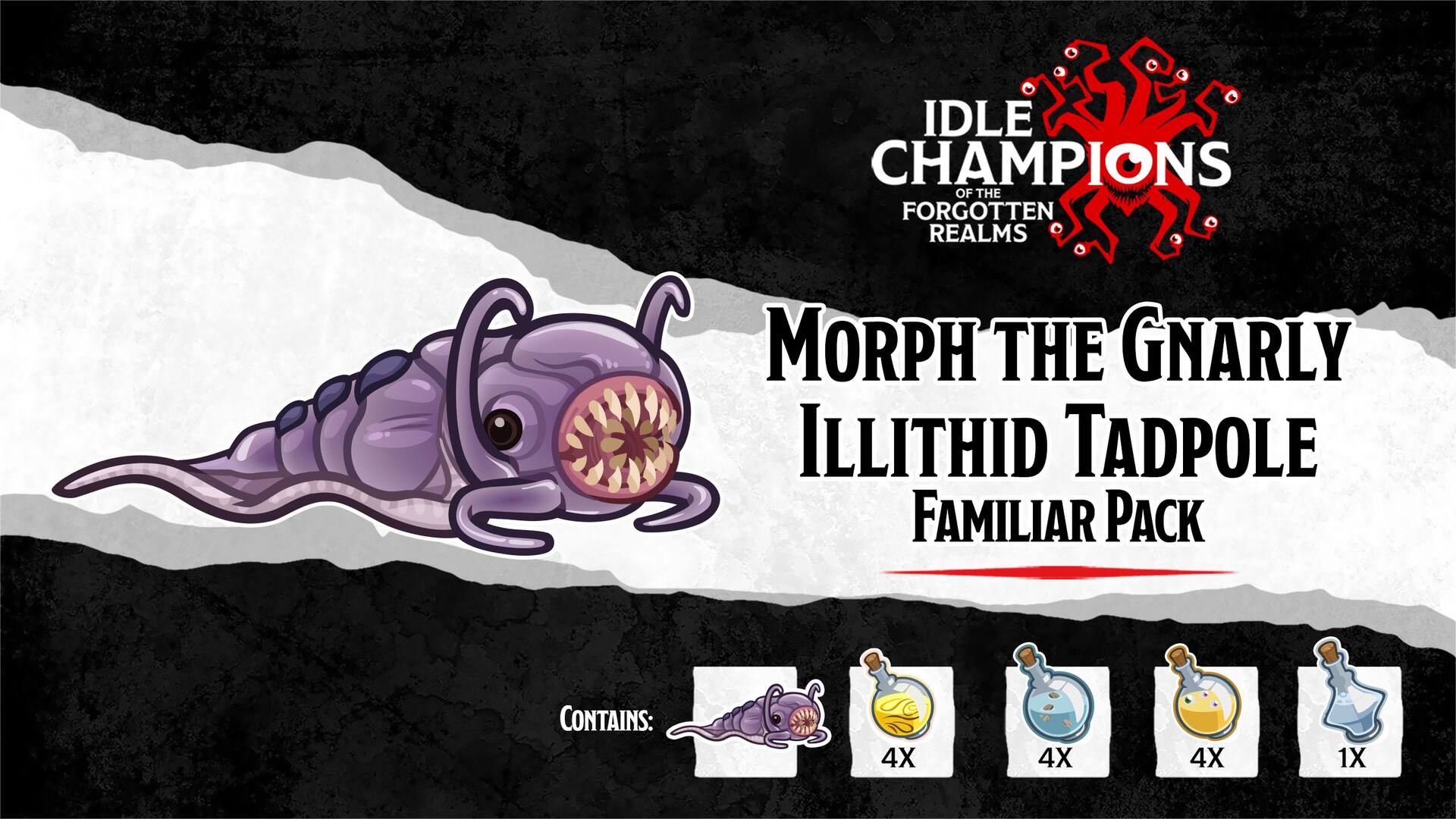 Morph the Gnarly Illithid Tadpole Familiar Pack