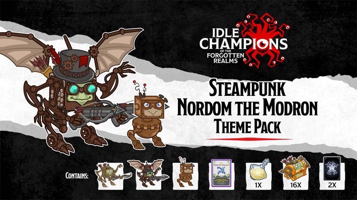 Steampunk Nordom the Modron Theme Pack
