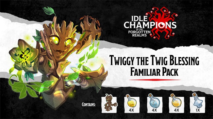 Twiggy the Twig Blessing Familiar Pack