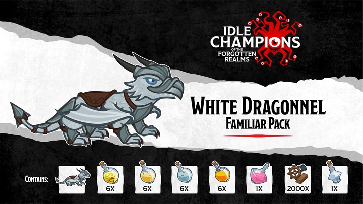 White Dragonnel Familiar Pack