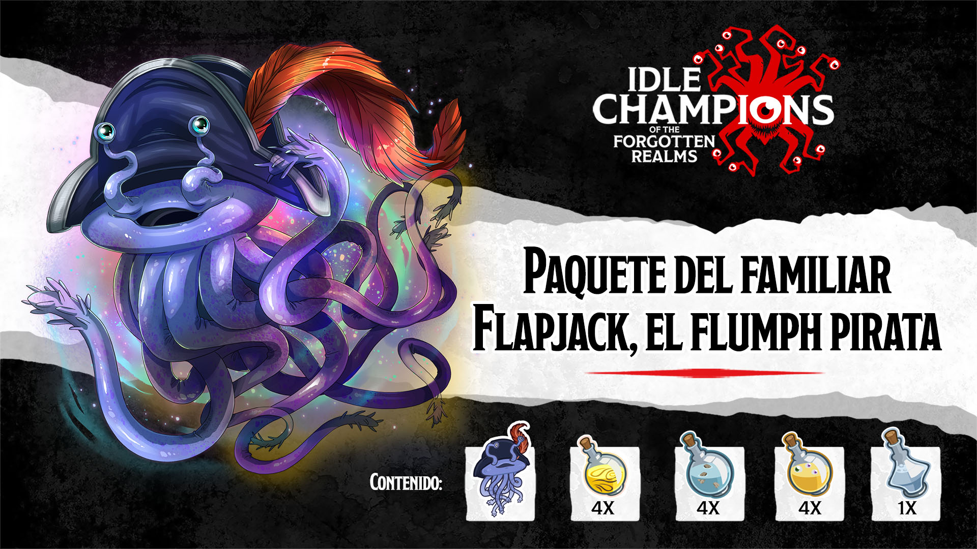 Paquete del familiar Flapjack, el flumph pirata - Epic Games Store
