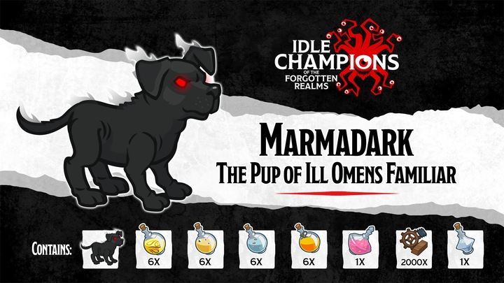 Marmadark the Pup of Ill Omens Familiar Pack