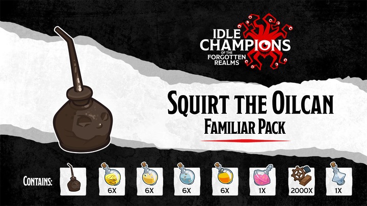 Squirt the Oilcan Familiar Pack