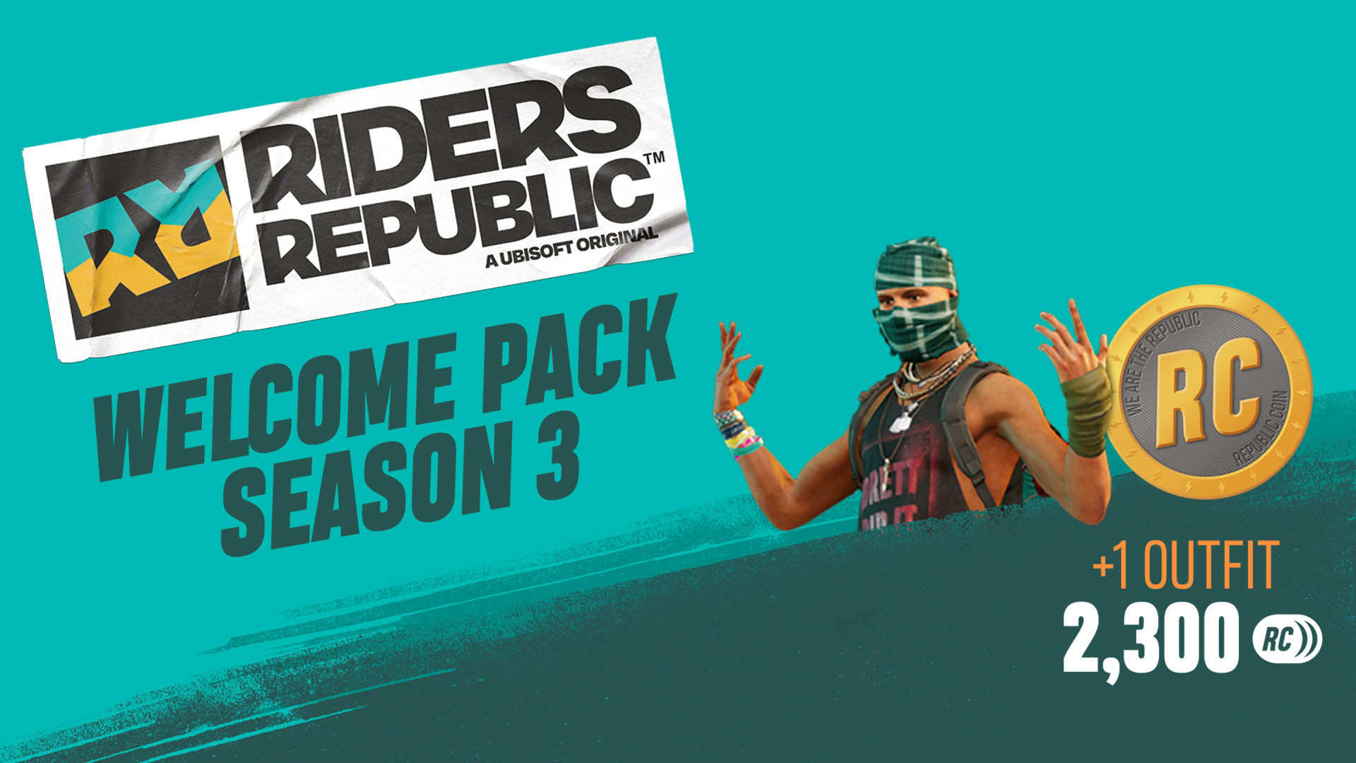 Riders Republic - Welcome Pack (2,300 Republic Coins + Legendary Outfit)