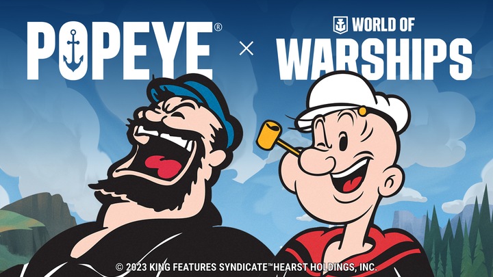 World of Warships × Popeye: Free Pack