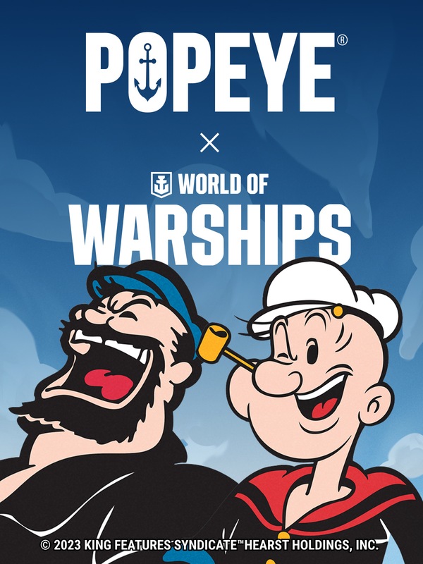 World of Warships × Popeye: Free Pack