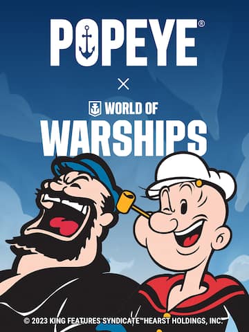 World of Warships × Popeye: Free Pack