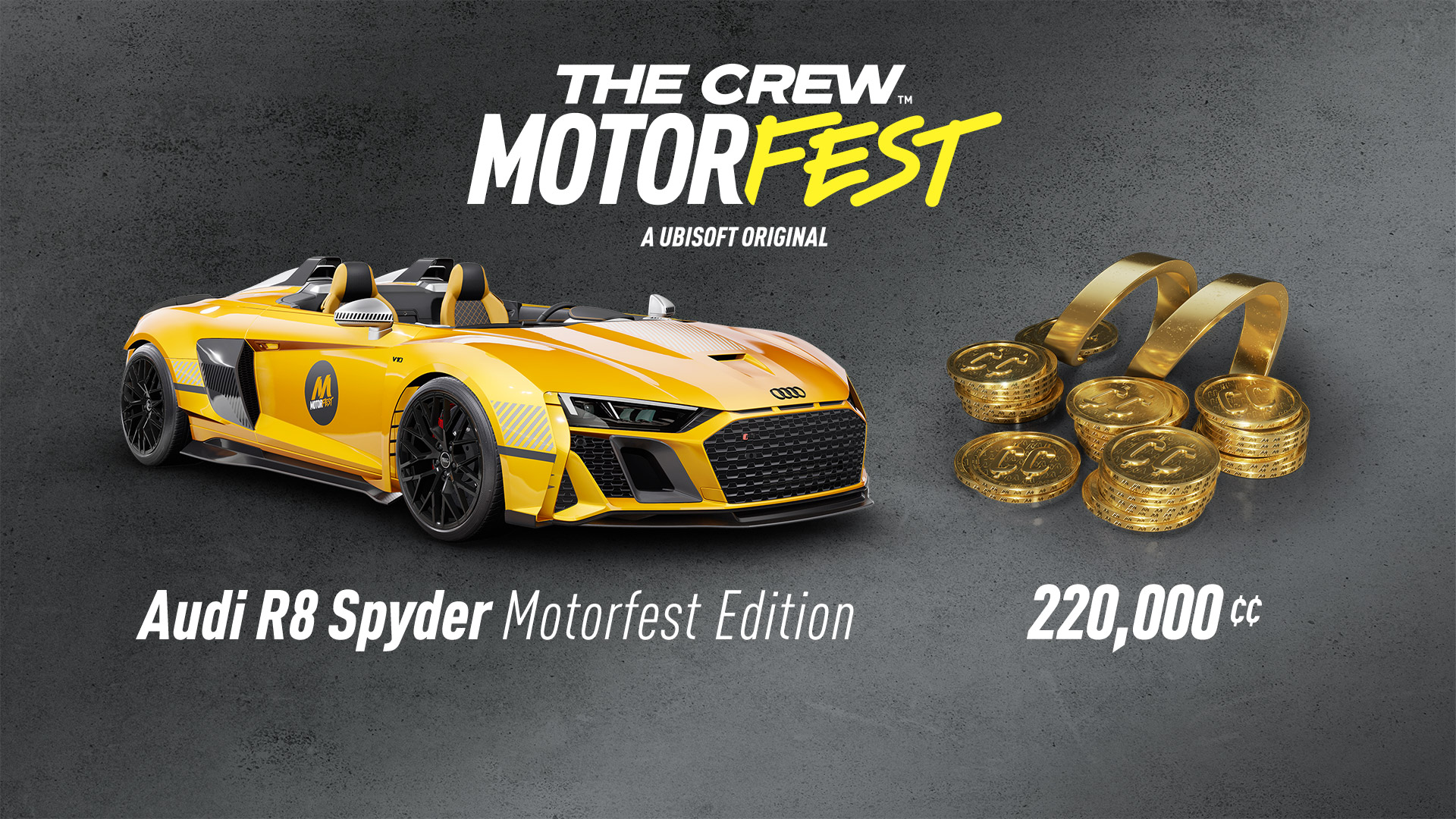 The Crew Motorfest — Audi R8 Spyder Welcome Pack (+220 000 Crew Credits)