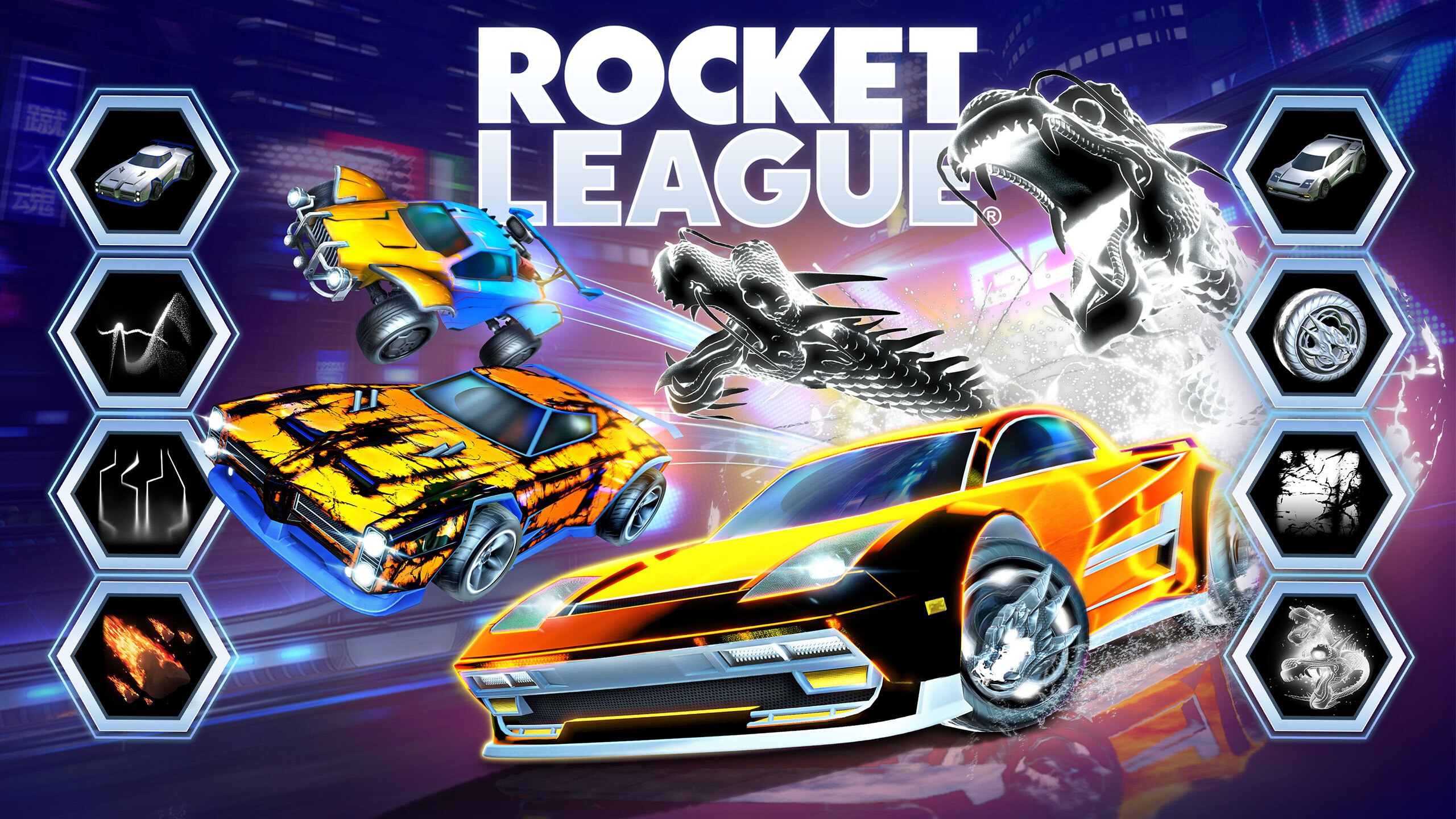 Rocket League Full Painted Super Manga Bolt Set! 