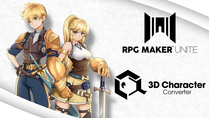 RPG MAKER UNITE + RPG Maker 3D Character Converter Bundle
