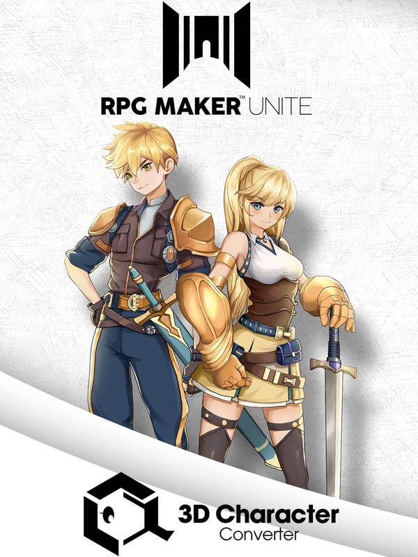 RPG MAKER UNITE + RPG Maker 3D Character Converter Bundle