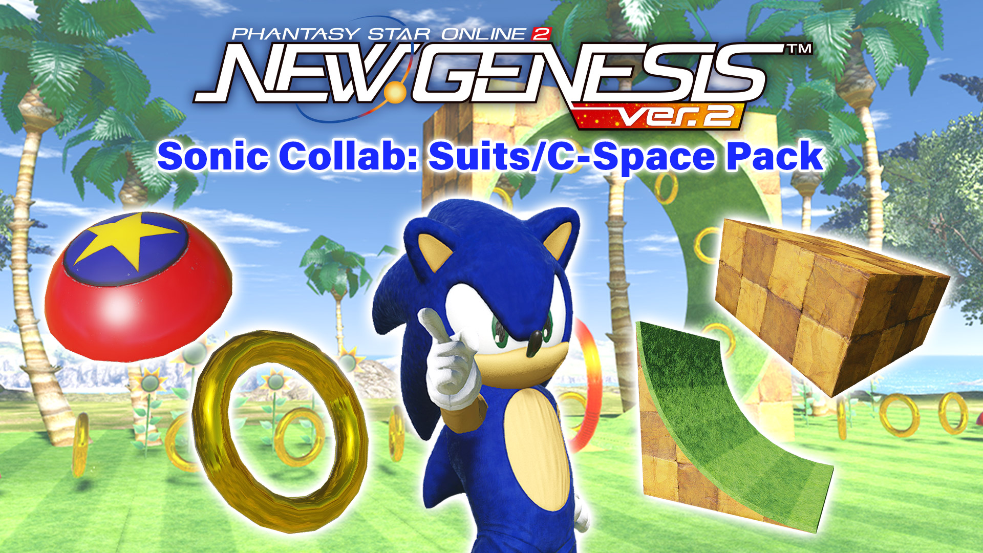 PSO2:NGS — Sonic Collab: Suits/C-Space Pack