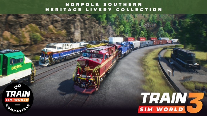 Train Sim World® 4 Compatible: Norfolk Southern Heritage Livery Collection
