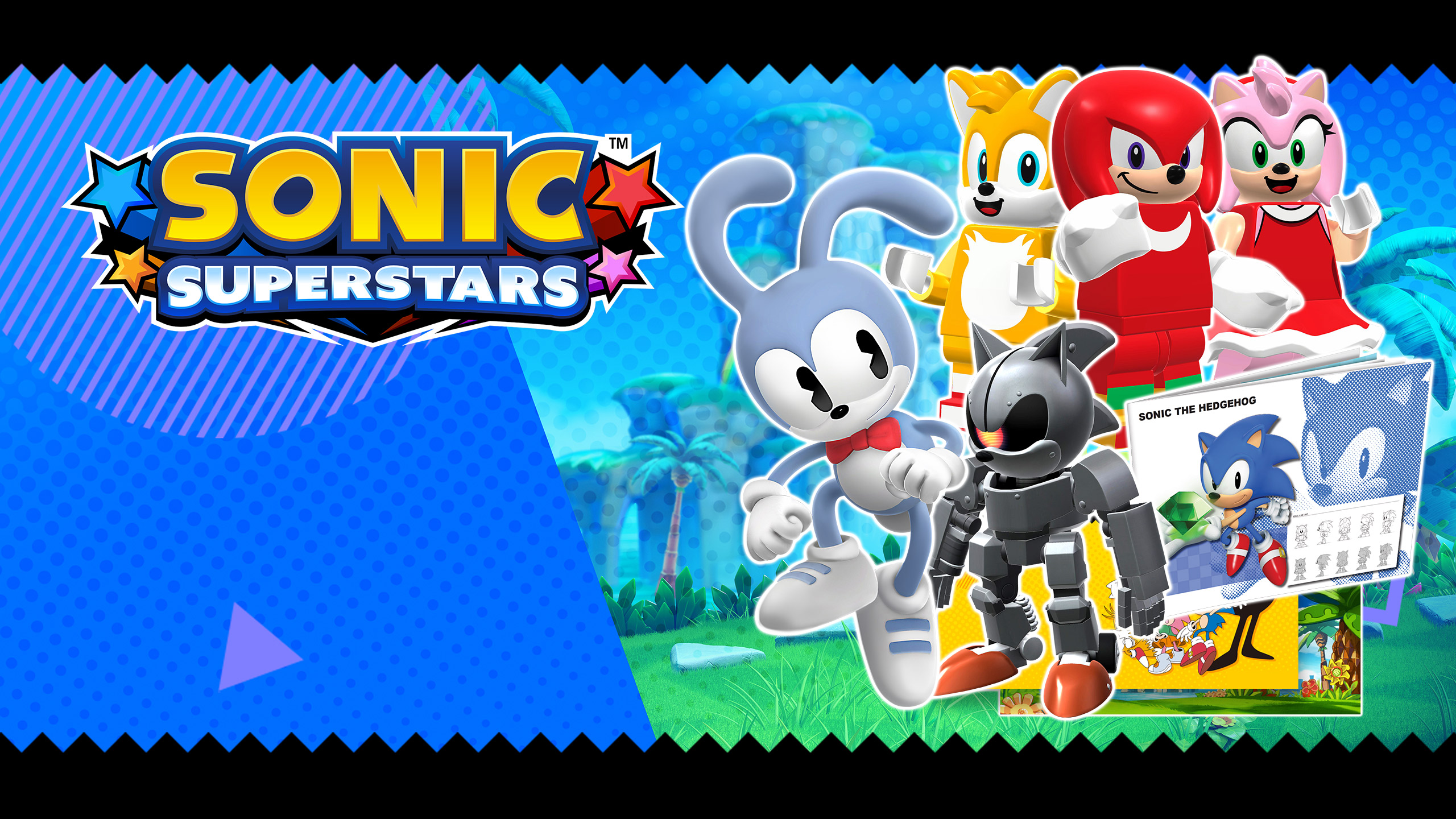 Amazon.co.jp: Sonic Superstars Sorry Clear File Sticker