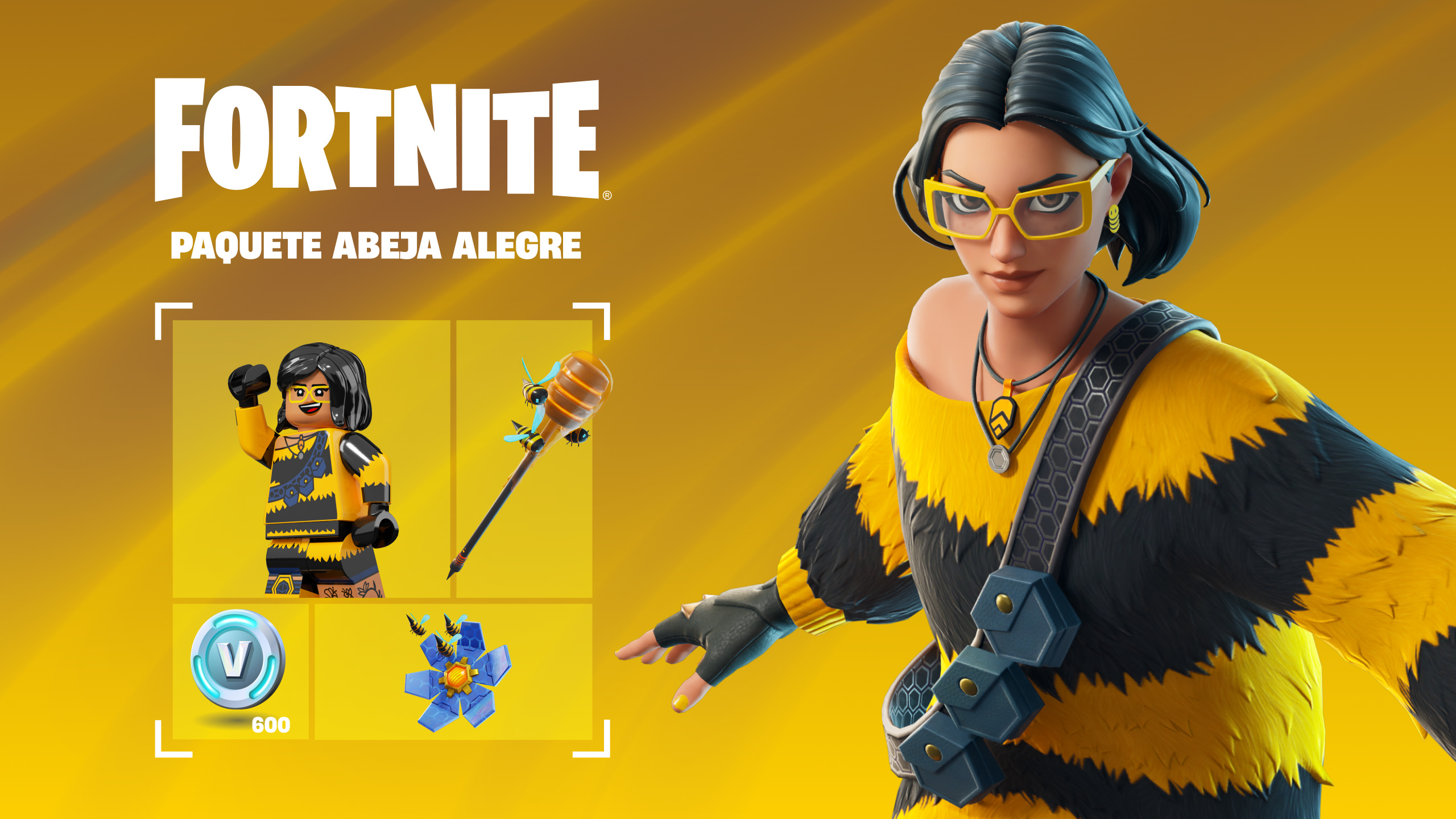 Paquete Abeja alegre - Epic Games Store, image size:2560x1440