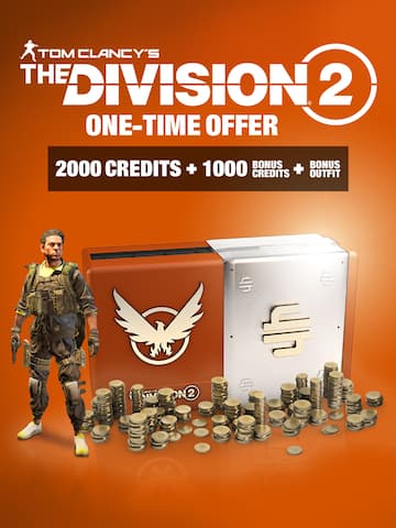 The Division 2 – One-Time Offer Pack (2,000 + 1,000 Bonus Credits + Bonus Outfit)