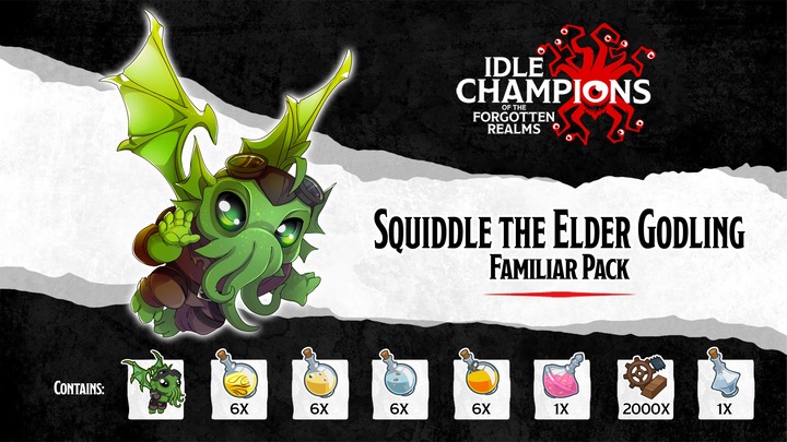 Squiddle the Elder Godling Familiar Pack