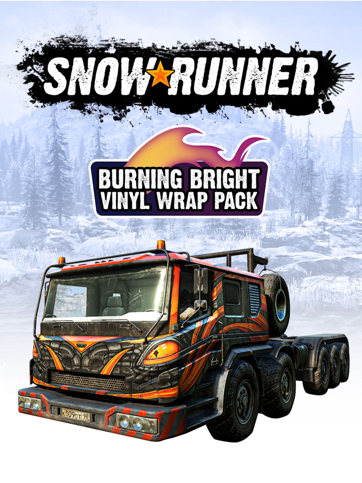 SnowRunner Burning Bright Vinyl Wrap Pack Epic Games Store