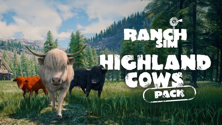 Ranch Simulator: Highland Cows Pack - Build, Farm, Hunt