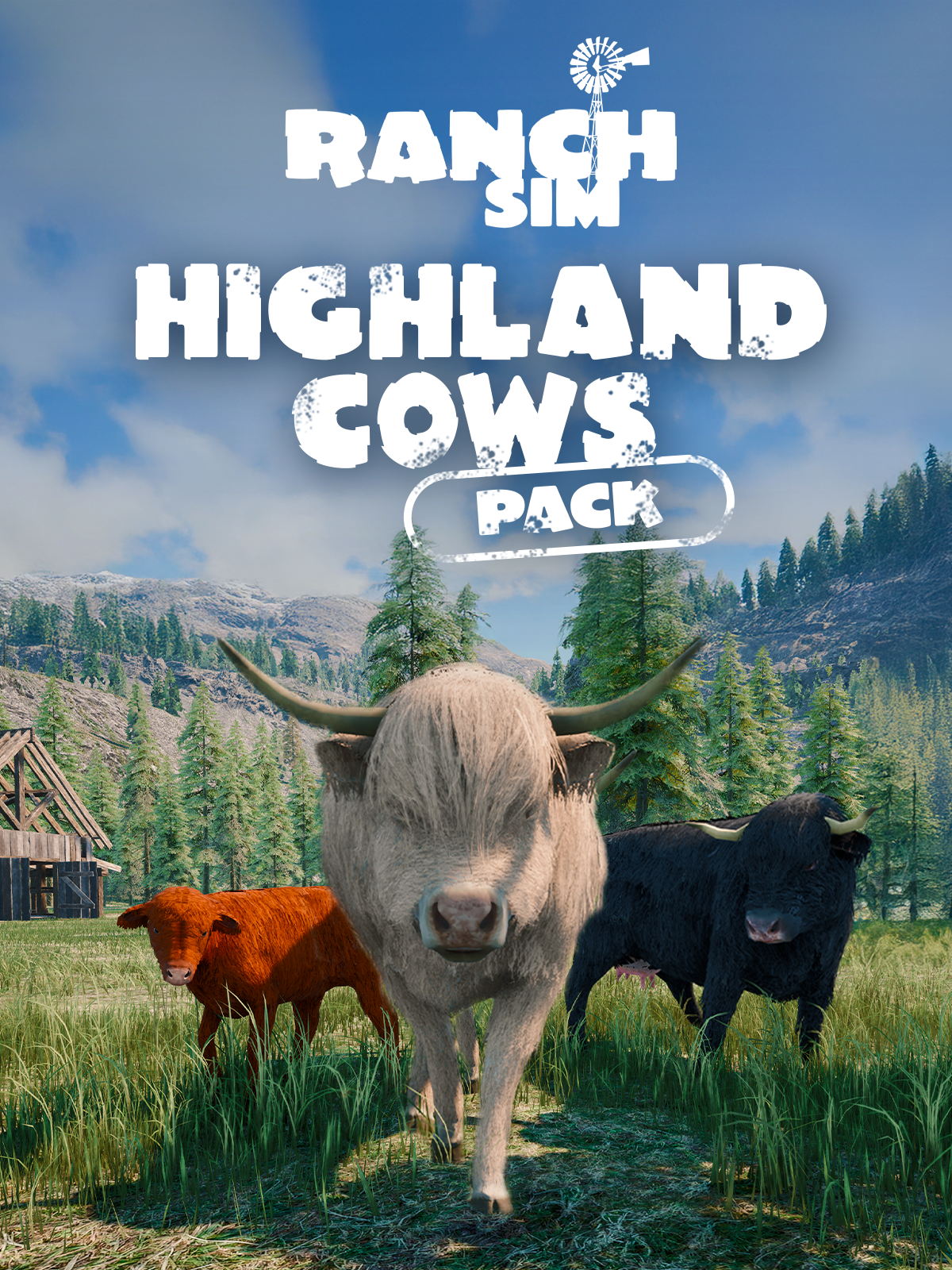 Ranch Simulator: Highland Cows Pack - Build, Farm, Hunt