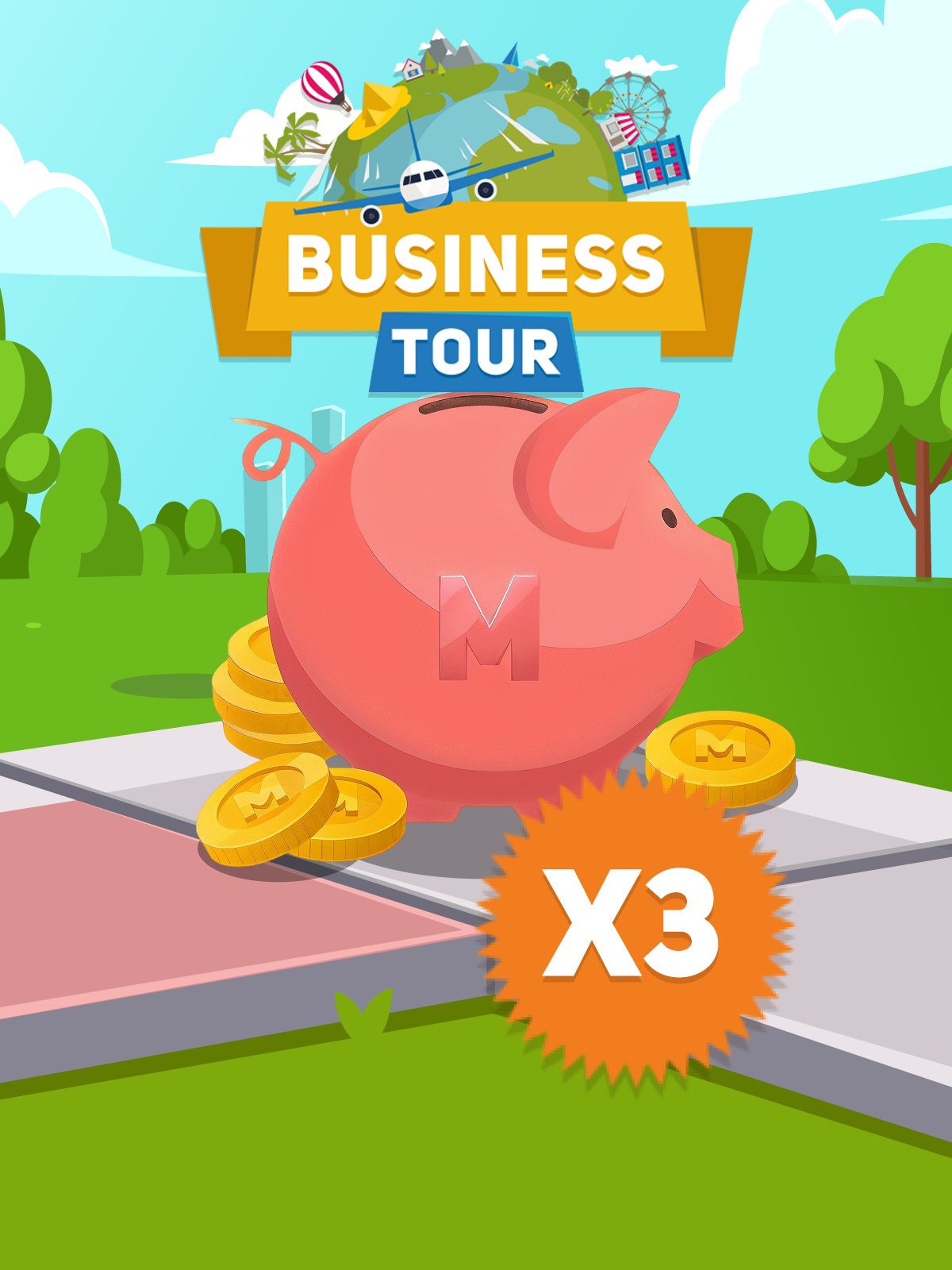 Piggybank of gold x3 - OfferImageTall