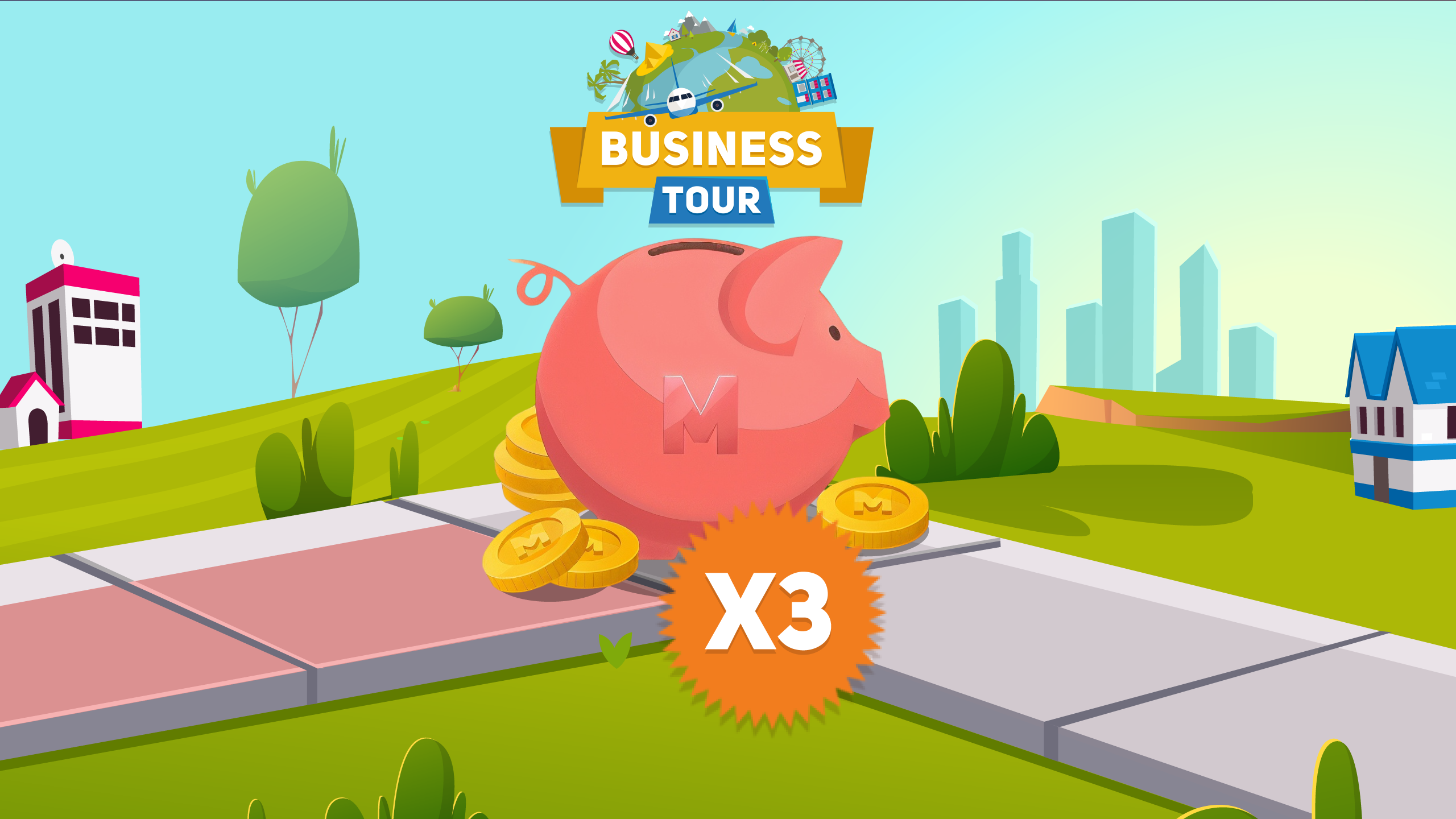 Piggybank of gold x3 - OfferImageWide